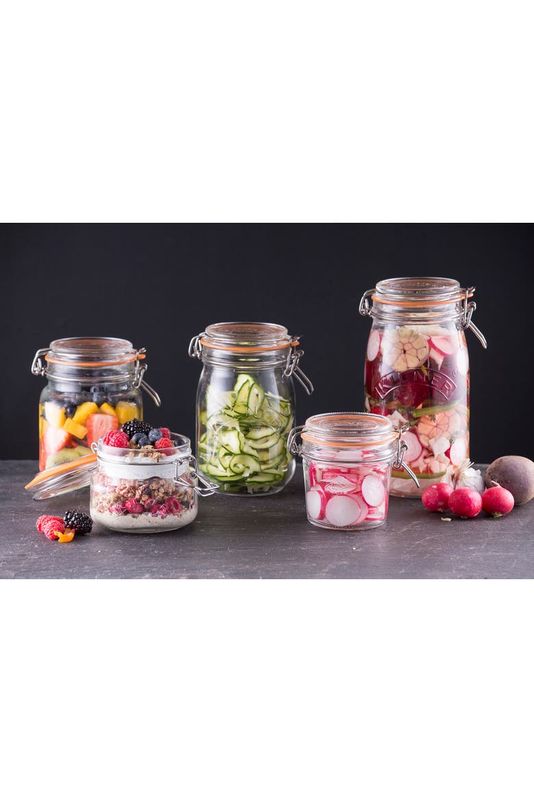 Round Clip Top Jar for Canning and Food Storage, Alternate, color, 10 in