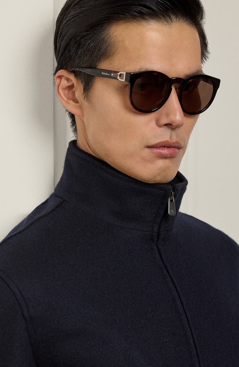 Ralph Lauren Purple Label Cashmere Blend Felt Bomber Jacket, Alternate, color, Classic Chairman Navy