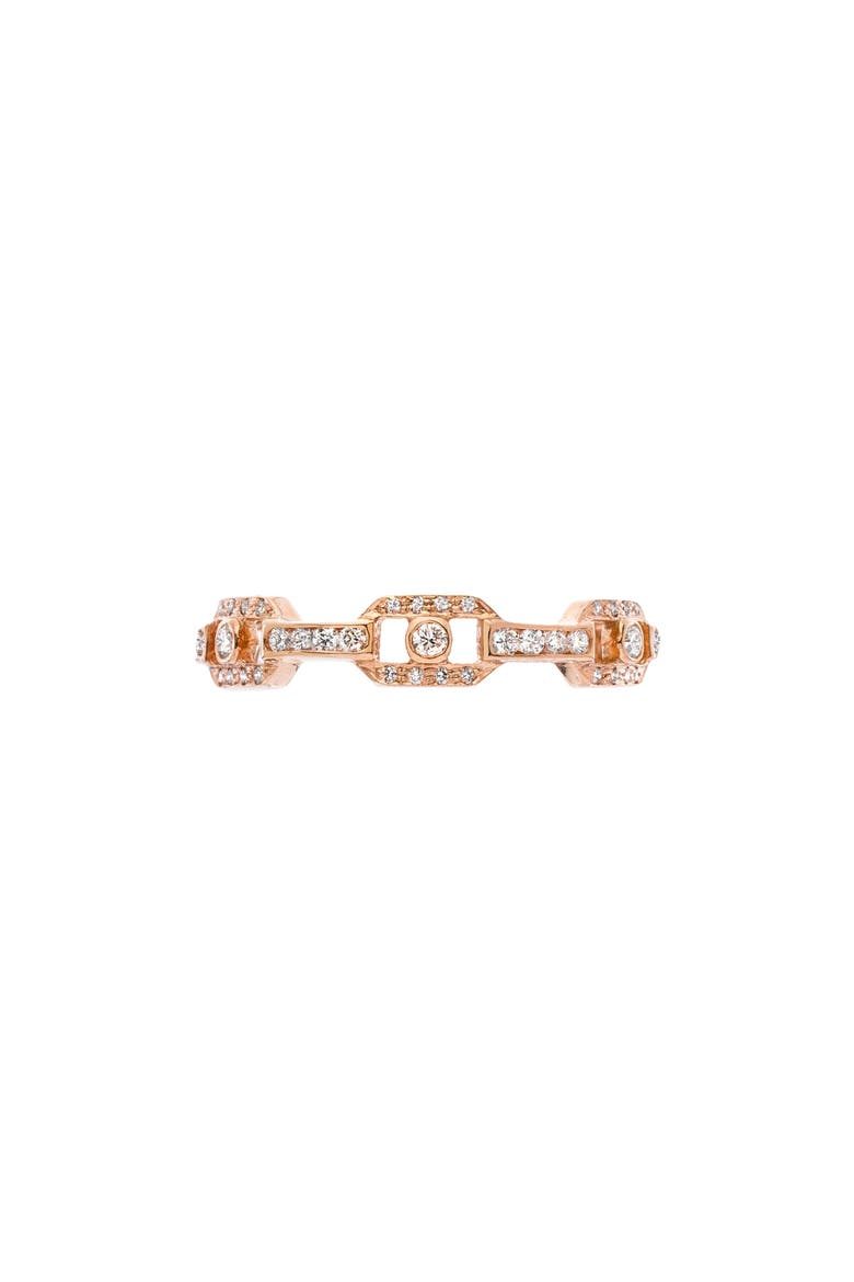 Diamond Link Ring, Main, color, 18K RG