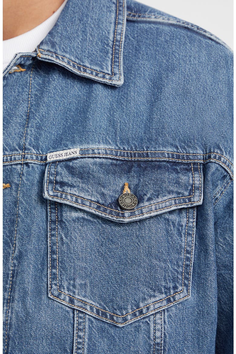 Oversize Denim Trucker Jacket, Alternate, color, GAM1