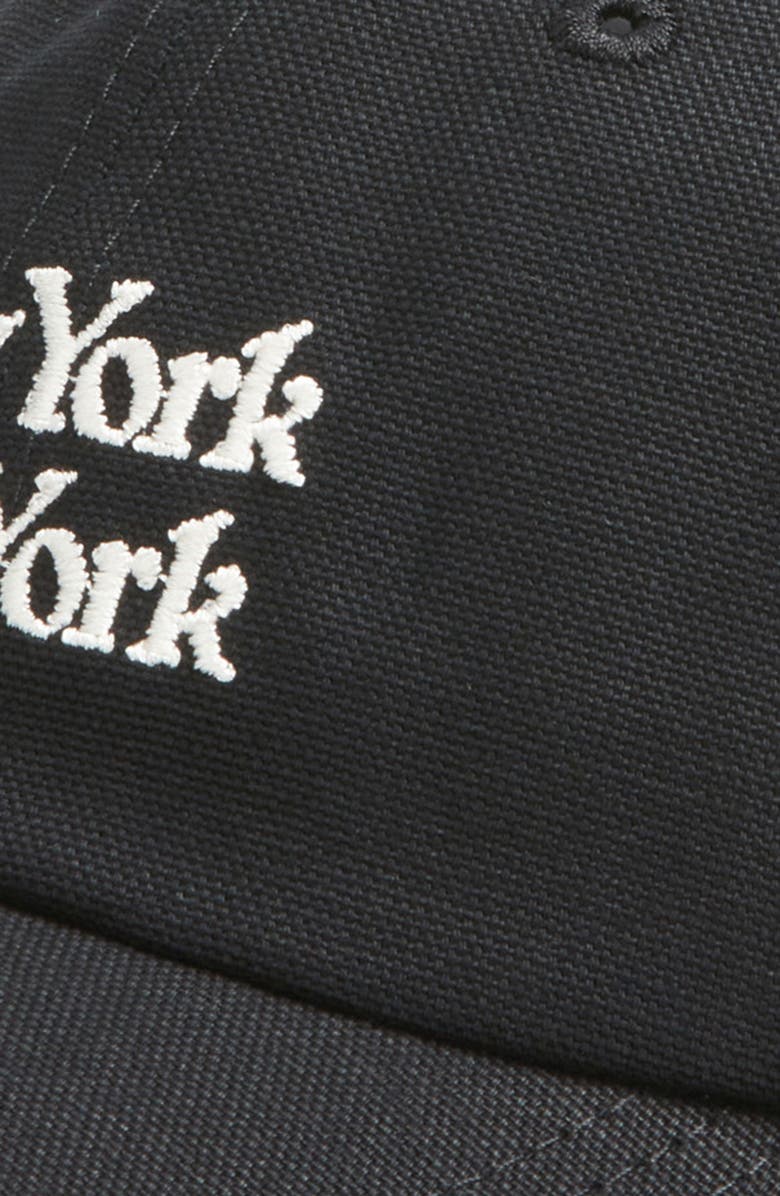 Corridor New York New York Adjustable Cotton Twill Baseball Cap, Alternate, color, Black