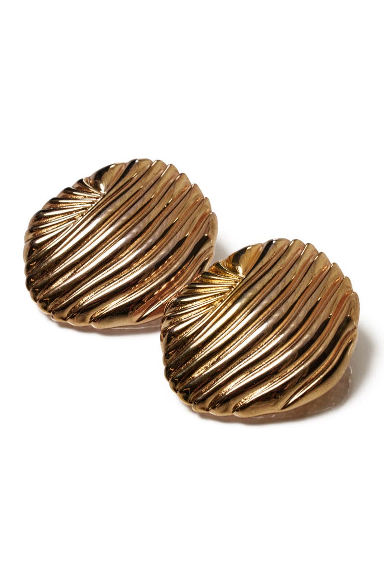 Lagoon Earrings, Alternate, color, Gold
