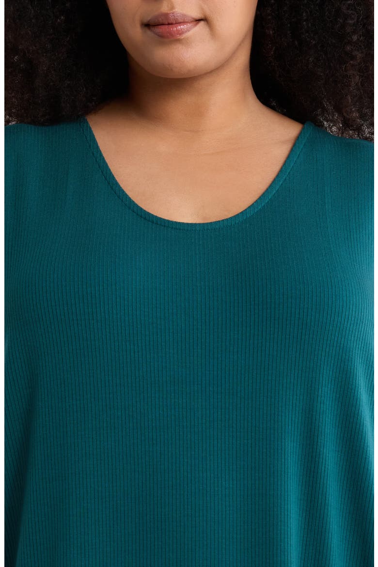 Rib Knit Tank Midi Dress, Alternate, color, KELP