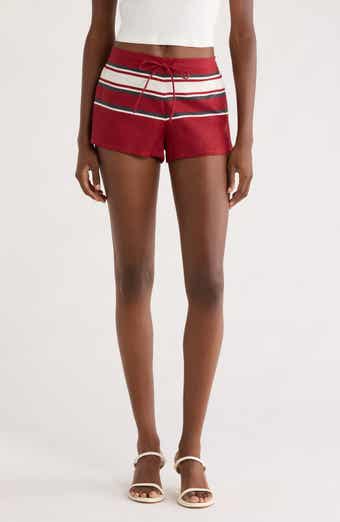 Faithfull the Brand Miel Stripe Linen Drawstring Shorts
