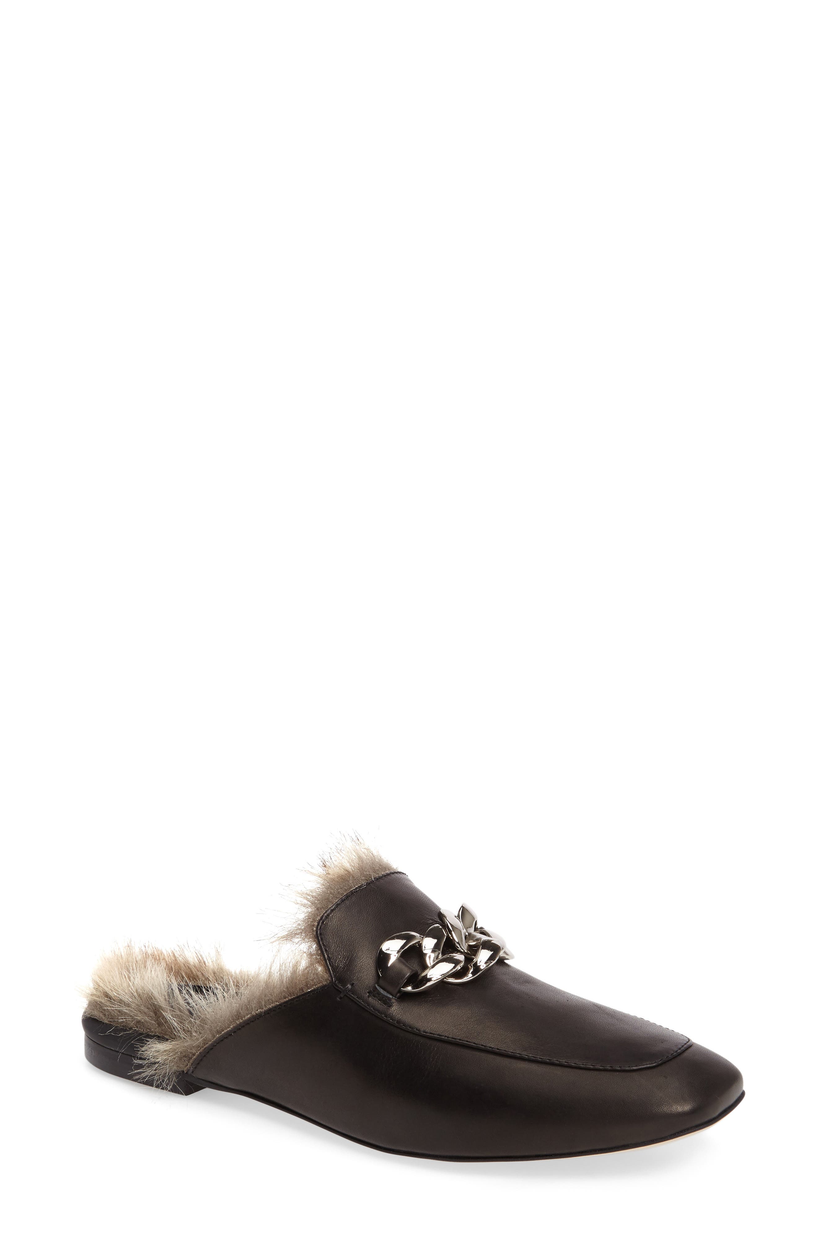 Jeffrey Campbell Ravis Faux Fur Mule, Main, color, 