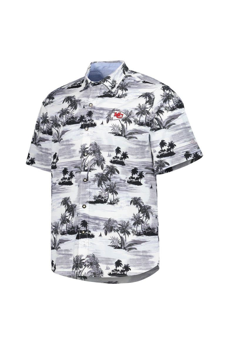Men's Tommy Bahama White Kansas City Chiefs Sport Tropical Horizons Button-Up Shirt, Alternate, color, Black