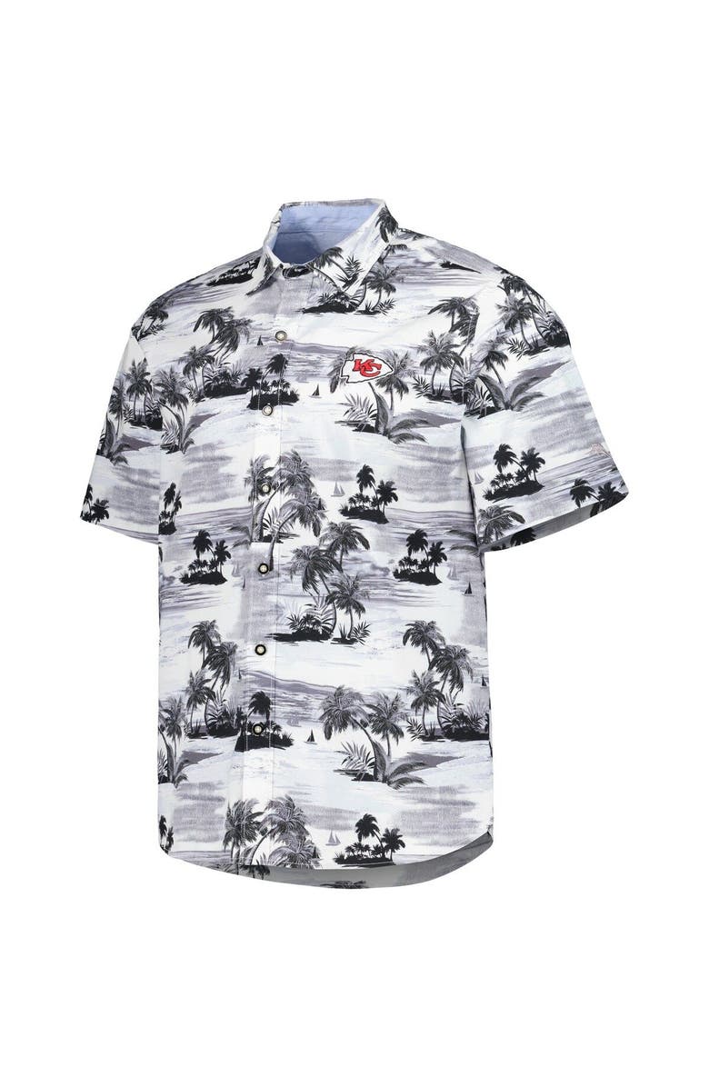 Tommy Bahama Men's Tommy Bahama White Kansas City Chiefs Sport Tropical Horizons Button-Up Shirt, Alternate, color, Black