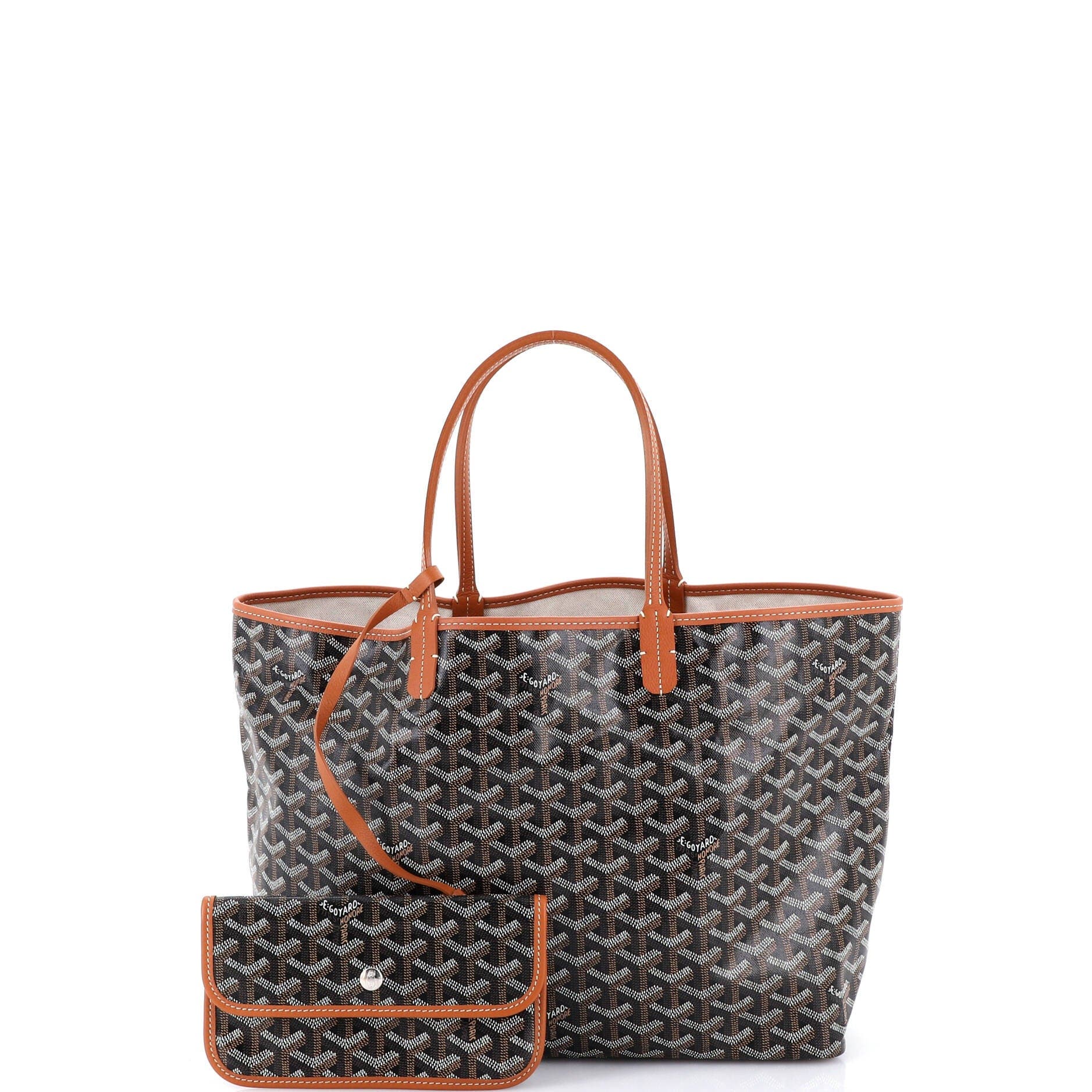 Pre-Owned Goyard Saint Louis Tote Coated Canvas PM, Alternate, color, Brown