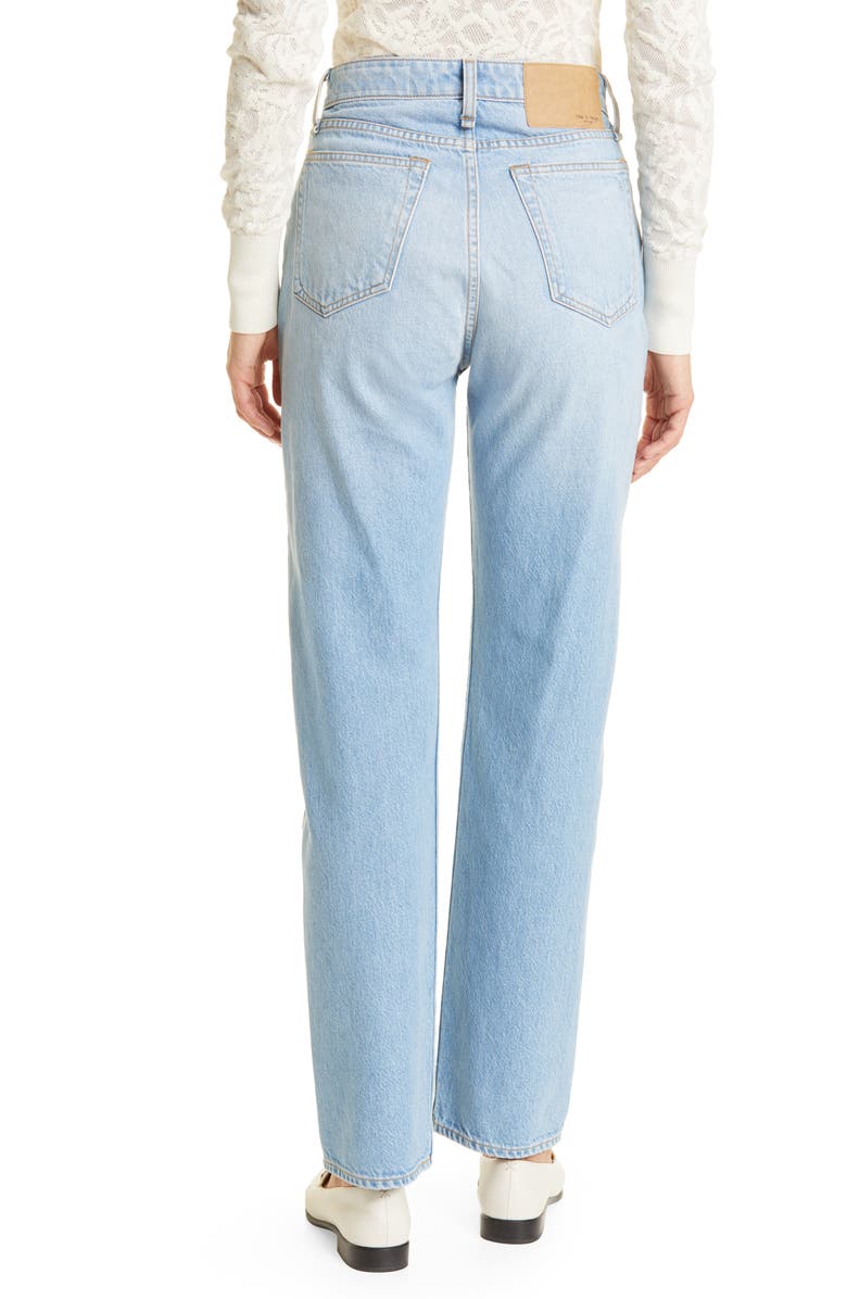 rag & bone Alex High Waist Straight Leg Jeans, Alternate, color, 