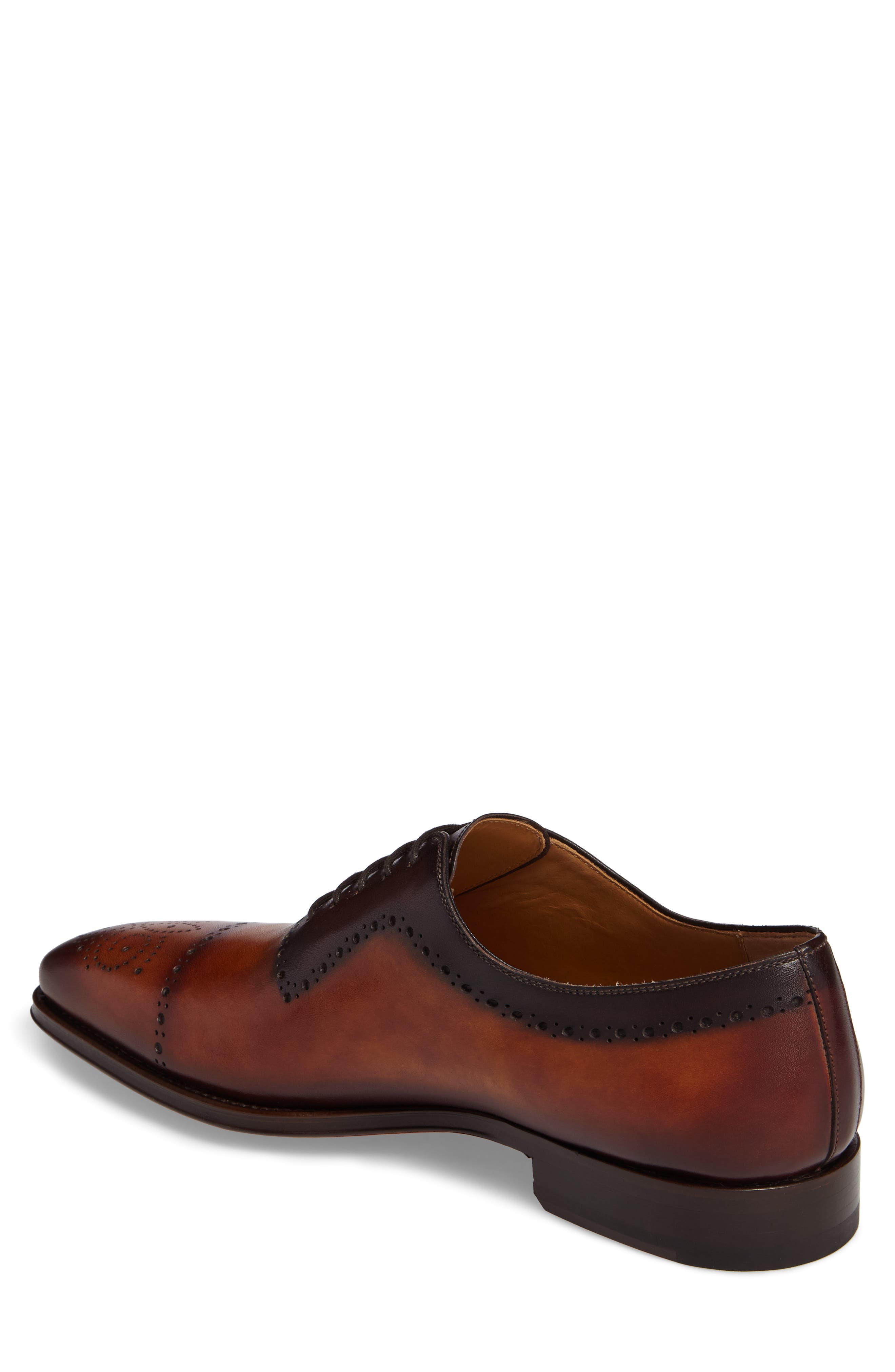 Shae Cap-Toe Medallion Oxford, Alternate, color, CUERO/ MARRON LEATHER