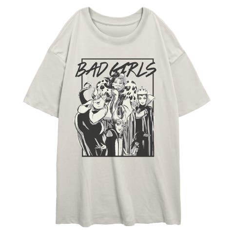 Junior's Bad Girls' Short Sleeve Oversized T-Shirt
