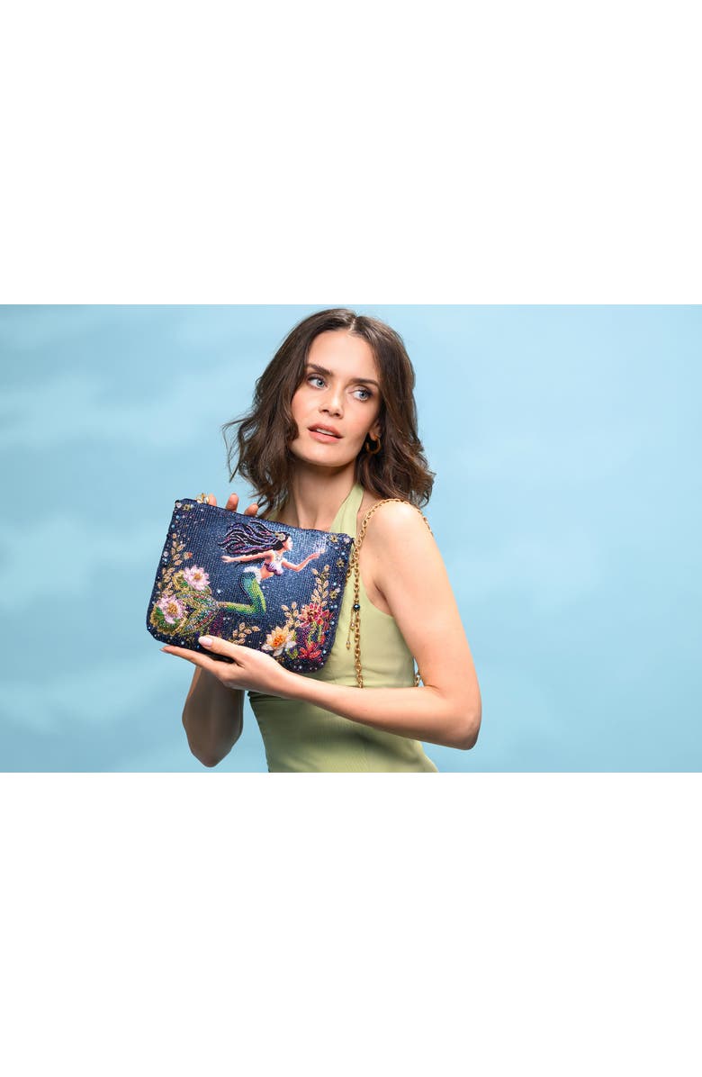 Mary Frances Accessories Mermaid Magic Crossbody Handbag, Alternate, color,
