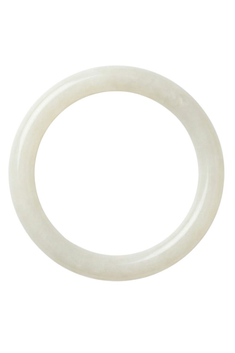 1994 Off White Thin Jade Bangle, Alternate, color, Off White