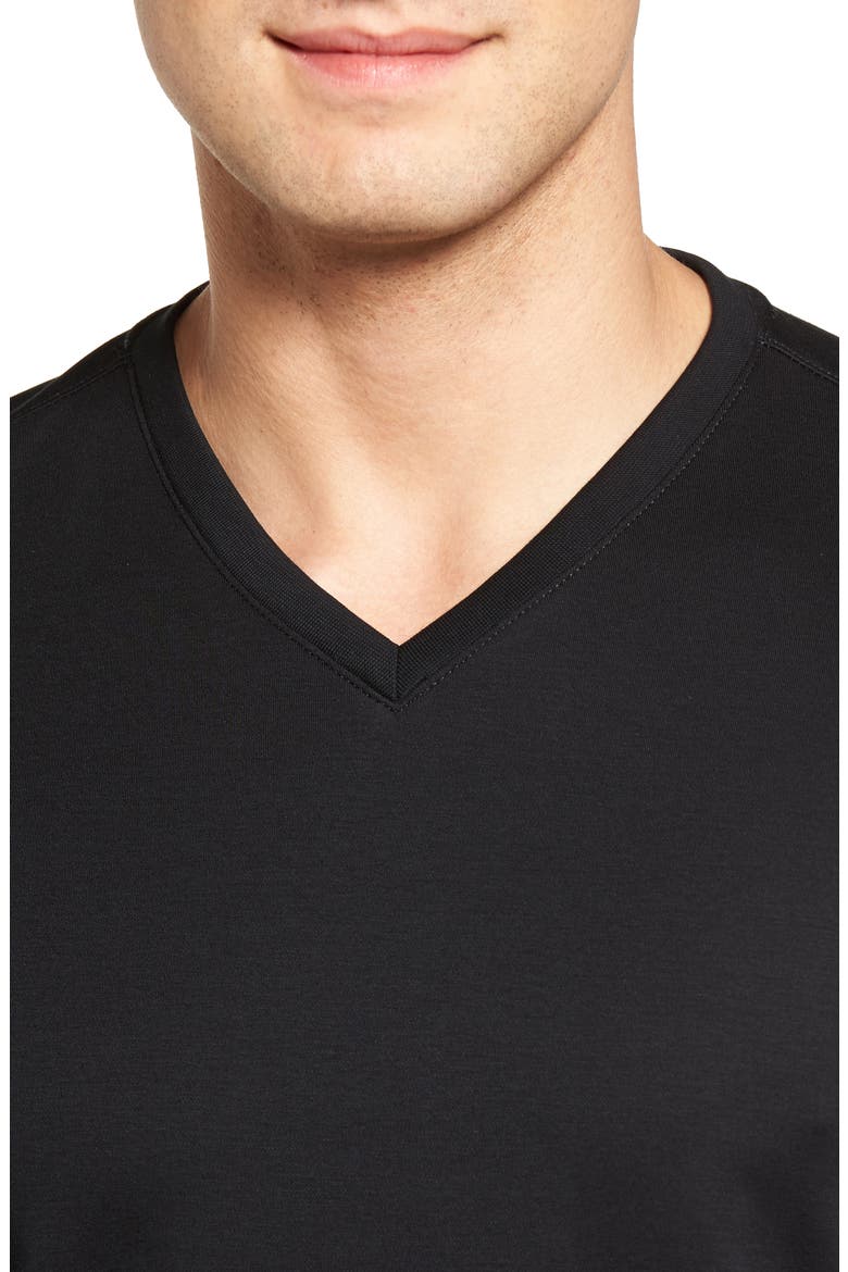 Georgia Regular Fit V-Neck T-Shirt, Alternate, color, BLACK
