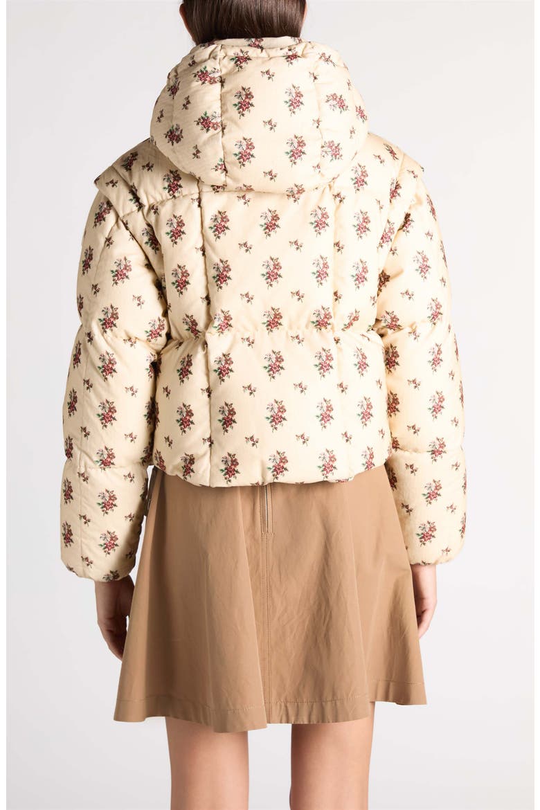 Torcol Down Puffer Jacket, Alternate, color, CREAM FLOWERS