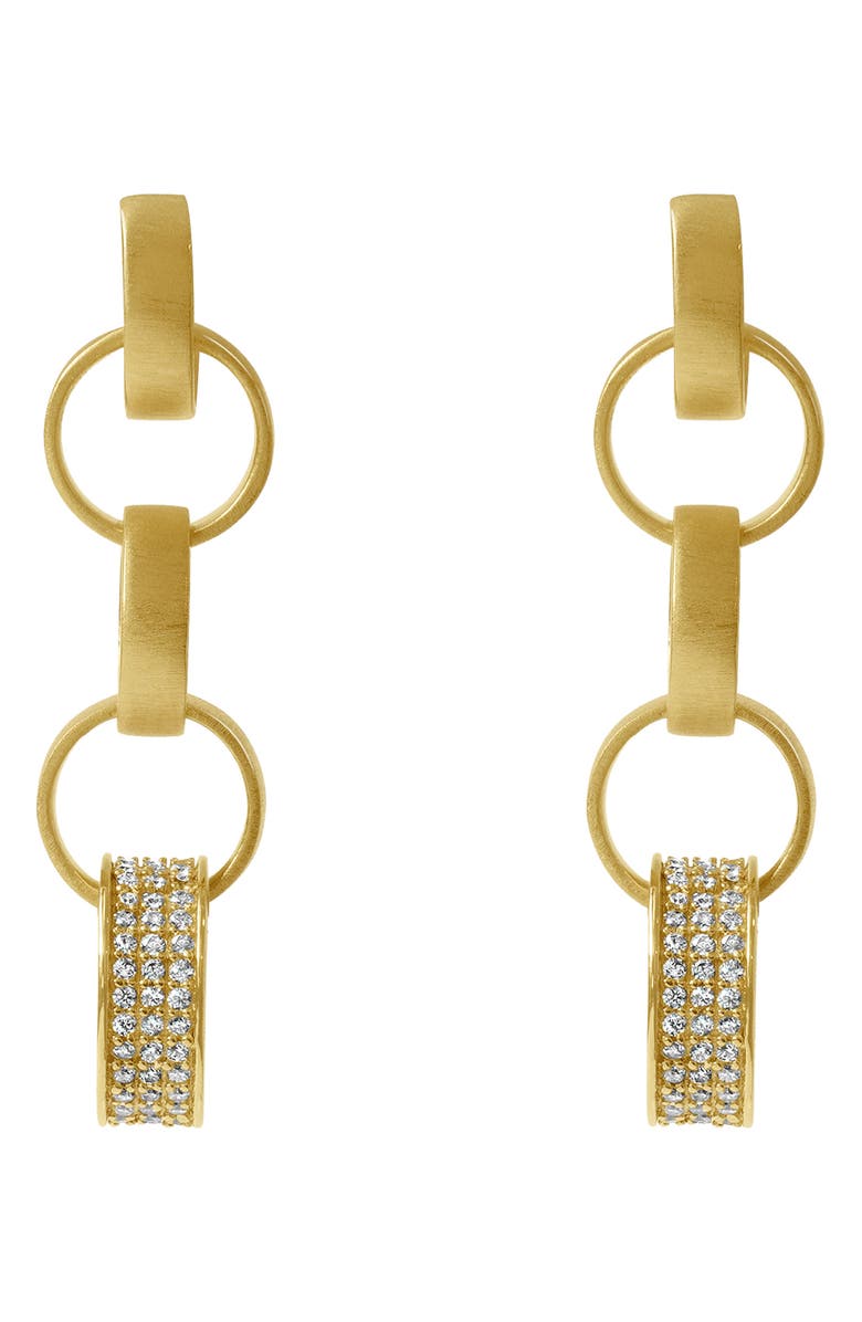 Dean Davidson Petit Link Pavé Statement Drop Earrings, Main, color,