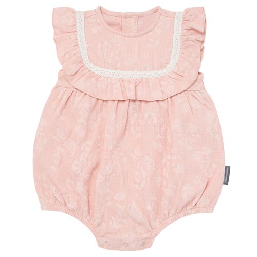 Shop Modern Moments™ By Gerber Ruffle Bubble Romper In Rose 2-tone Floral