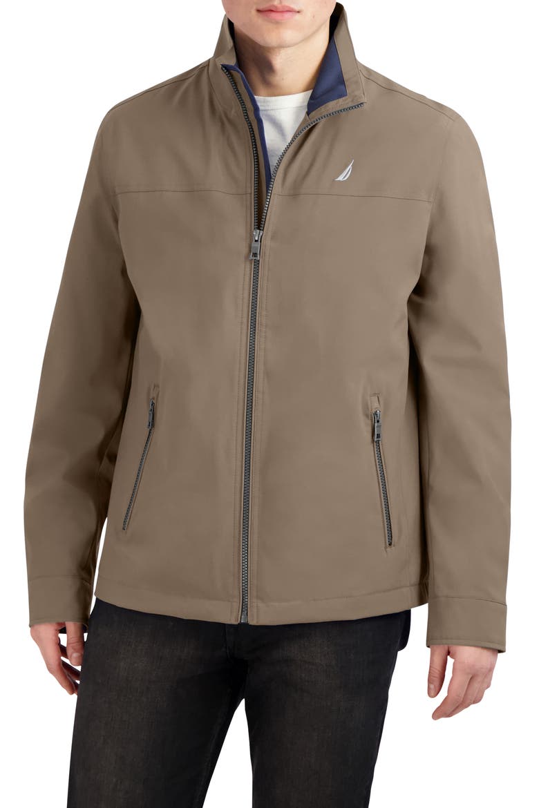 Lightweight Stretch Water Resistant Golf Jacket, Main, color, TAUPE