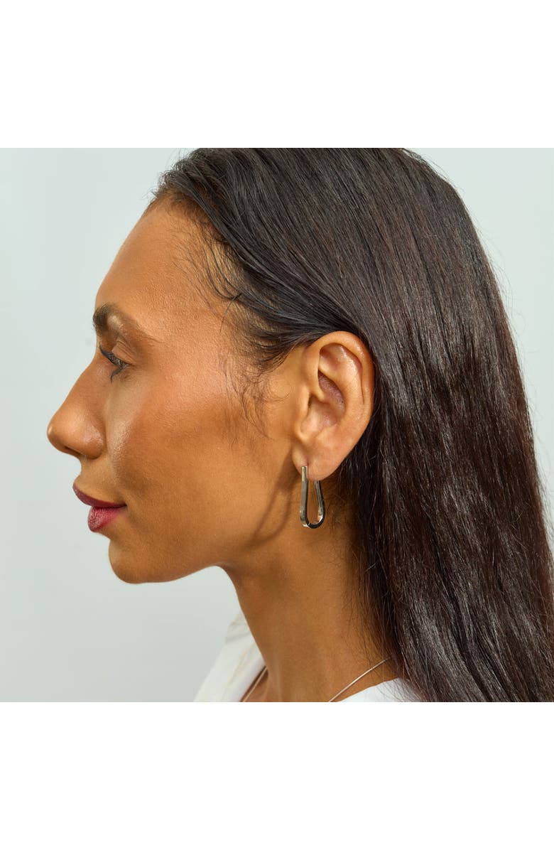 Lucy Quartermaine Petal Hoops Extra Large, Alternate, color, Sterling Silver