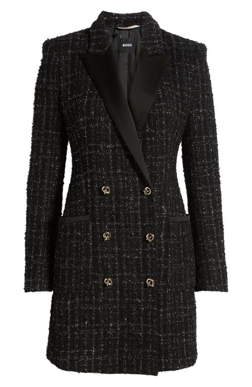 Hugo Boss Boss Dansian Tweed Long Sleeve Minidress