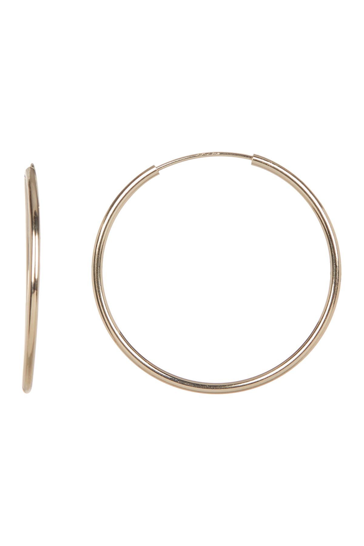 CANDELA JEWELRY 10K Yellow Gold 25mm Hoop Earrings