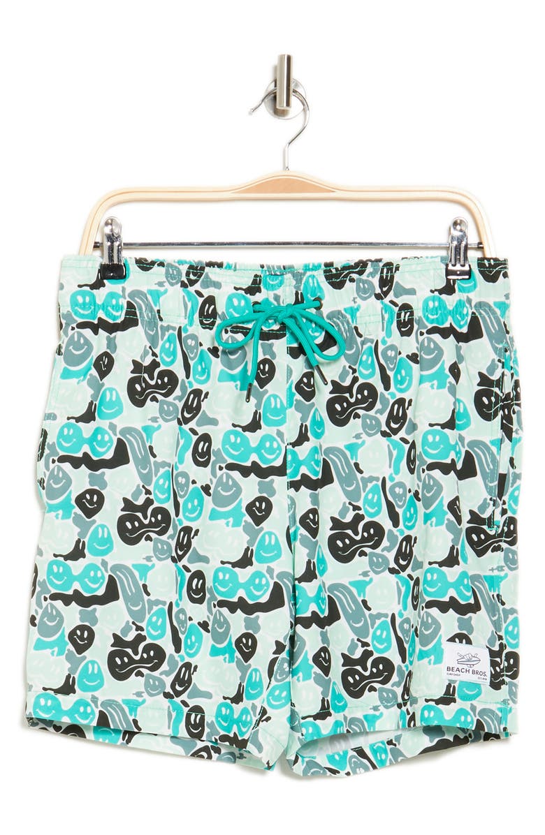 BEACH BROS Melting Smiles Swim Shorts, Alternate, color,