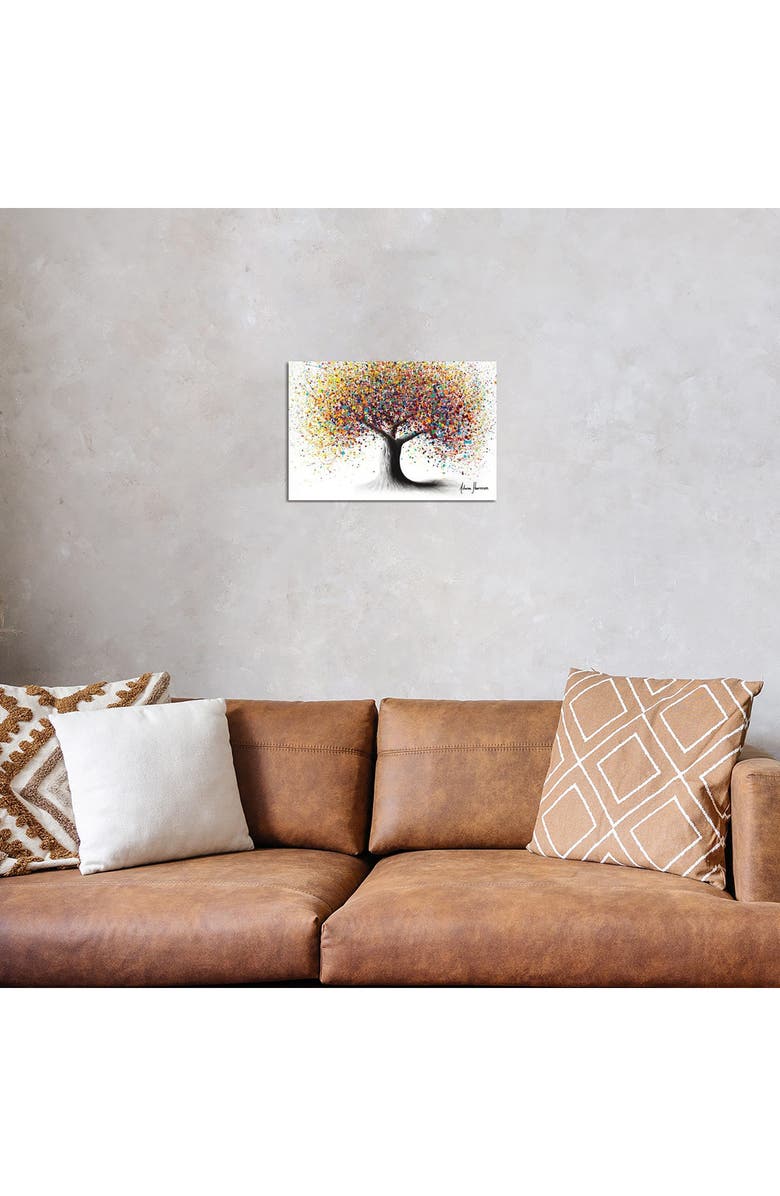 iCanvas Rainbow Soul Tree by Ashvin Harrison Canvas Wall Art, Alternate, color, White-Multi