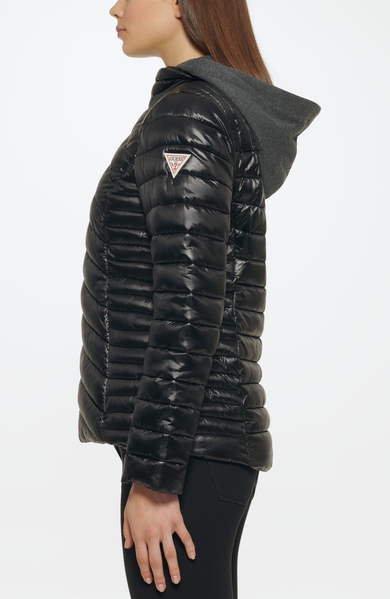 GUESS Packable Water Resistant Puffer Jacket, Alternate, color,