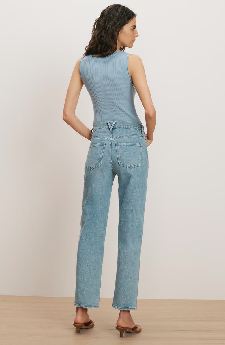 Veronica Beard Harley High Waist Arc Leg Jeans, Alternate, color, Big Splash