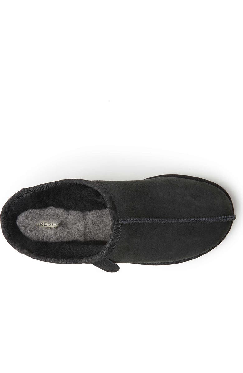 DEARFOAMS Fireside Grafton Genuine Shearling Clog Slipper, Alternate, color, Black