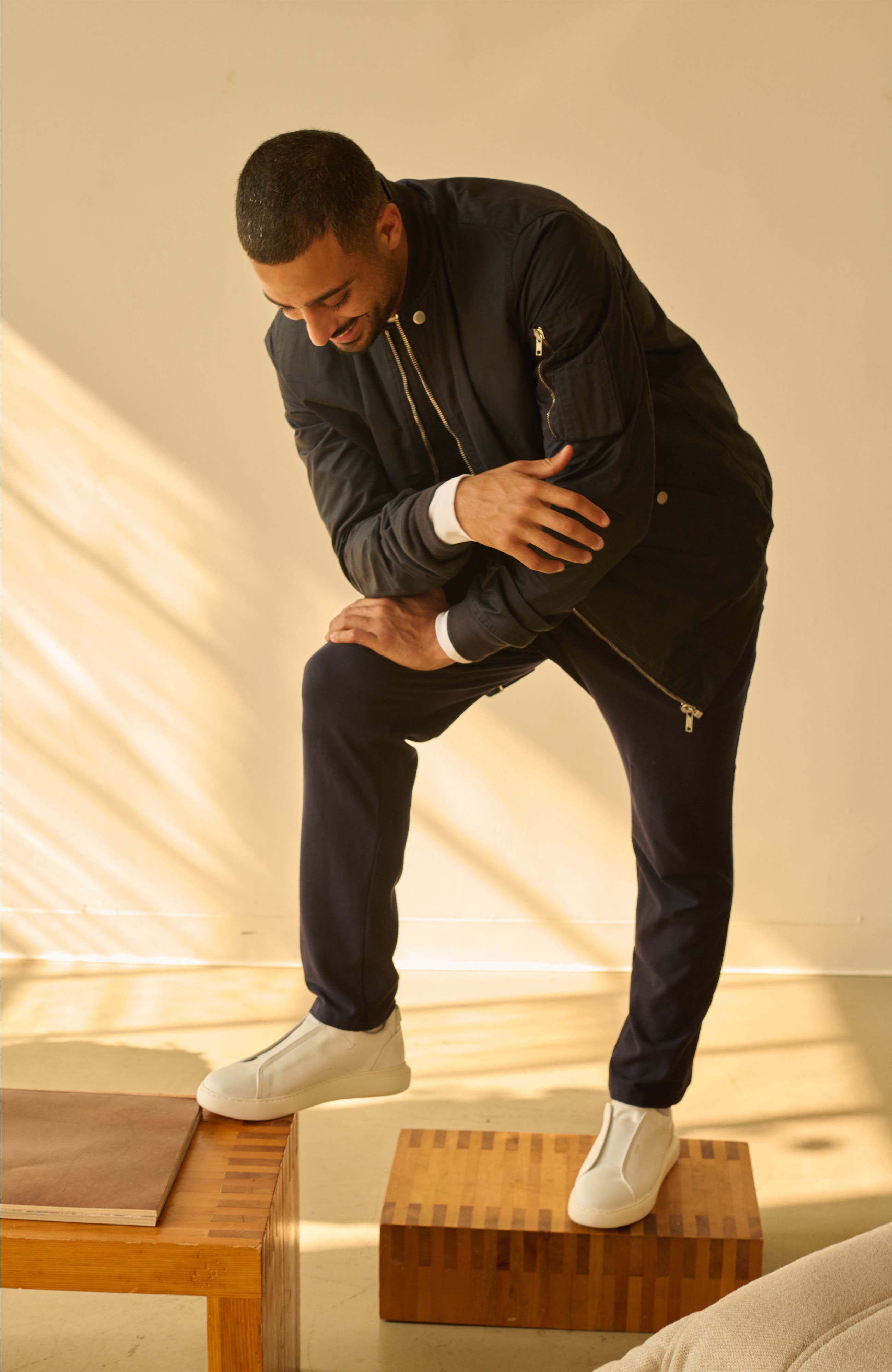 Anthony Veer Lucas Laceless Sneaker, Alternate, color, White