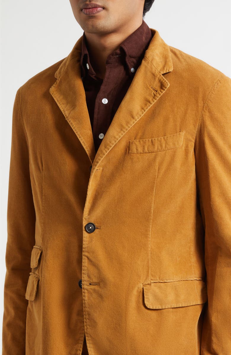 Massimo Alba Cotton Corduroy Suit, Alternate, color, Bronze