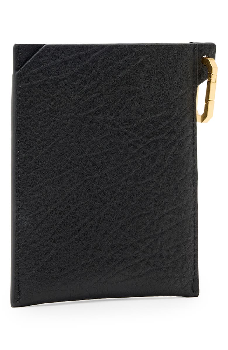 AllSaints Elba Leather Passport Holder, Alternate, color, 