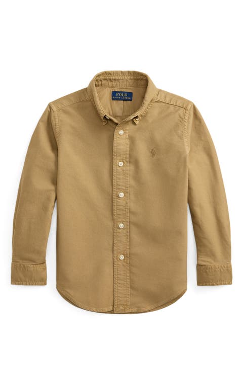 Kids' Long Sleeve Oxford Button-Down Shirt