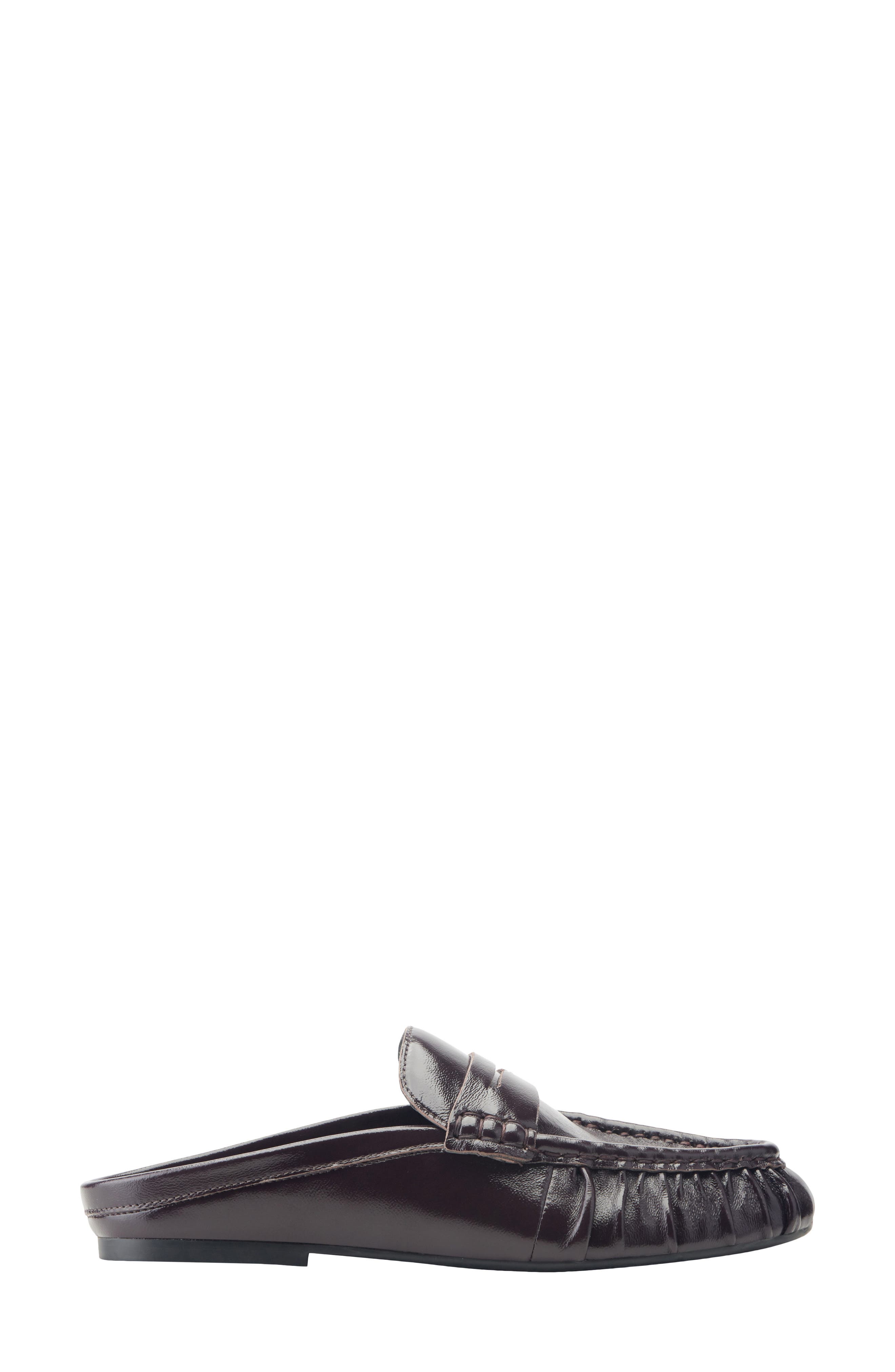 Jaynie Almond Toe Loafer Mule, Alternate, color, DARK RED