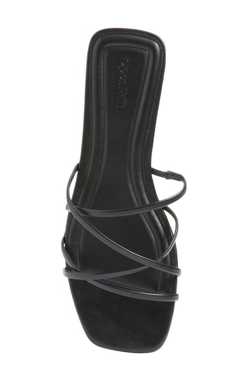 Open Edit Korva Slide Sandal In Black