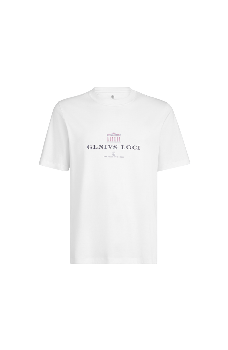 Brunello Cucinelli T-shirt with print, Main, color, White
