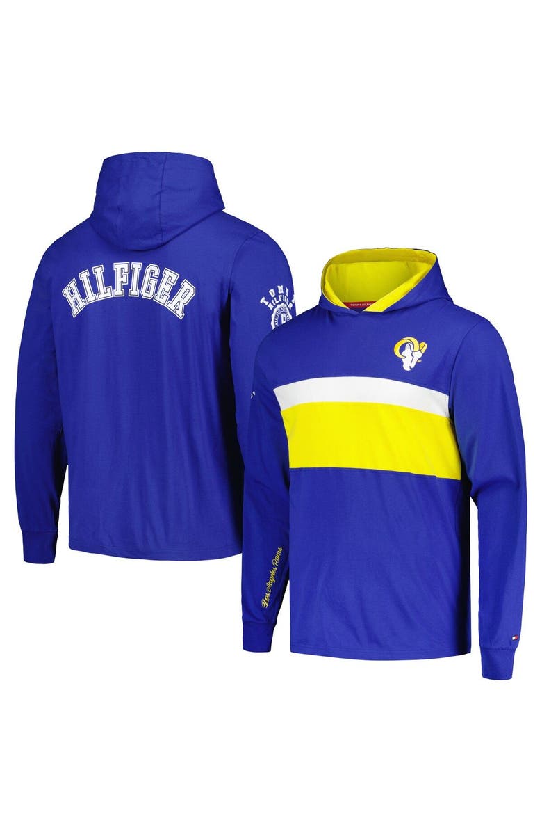 Tommy Hilfiger Men's Tommy Hilfiger  Royal Los Angeles Rams Morgan Long Sleeve Hoodie T-Shirt, Main, color, Royal