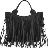 behno Katrina Mini Fringe Leather Tote