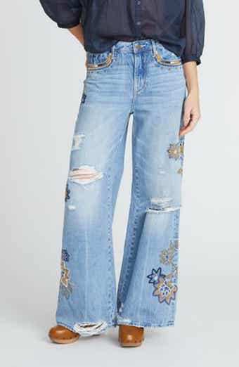 Driftwood Marlena Copper Magnolia Wide Leg Jeans