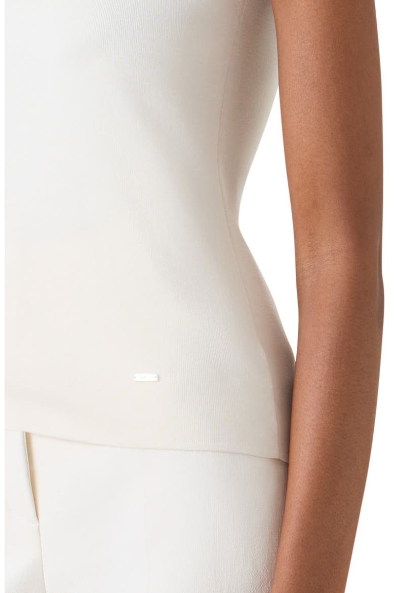Sleeveless Silk Sweater, Alternate, color, ECRU