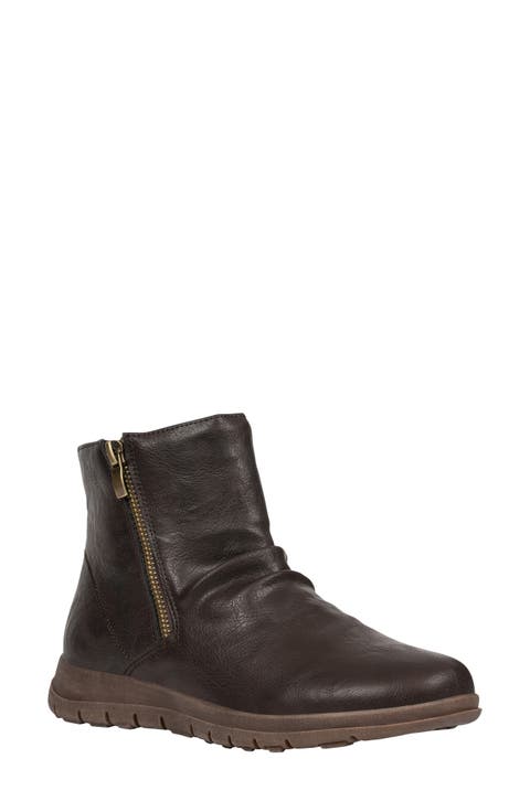 Fremont Faux Leather Ankle Boot