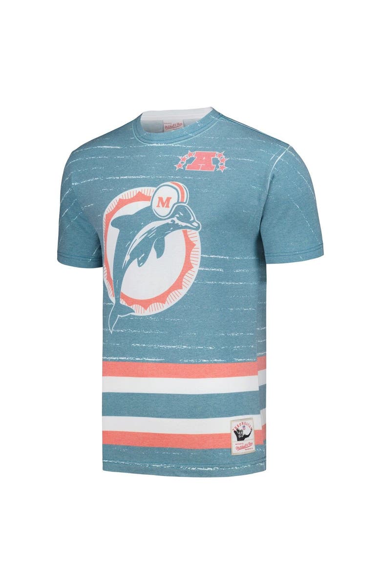 Mitchell & Ness Men's Mitchell & Ness Aqua Miami Dolphins Jumbotron 3.0 T-Shirt, Alternate, color, Aqua
