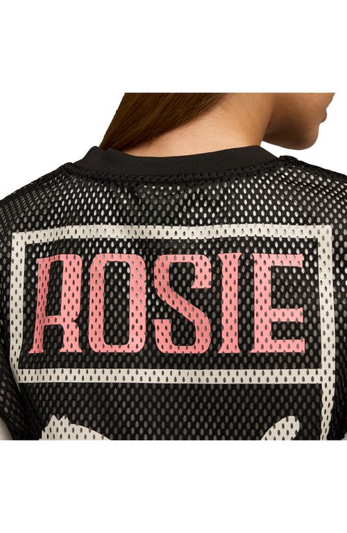 Puma X Rosé Relaxed Mesh Top Women In Multi
