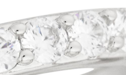 Nordstrom Rack Set Of 5 Cubic Zirconia Stackable Rings In Silver