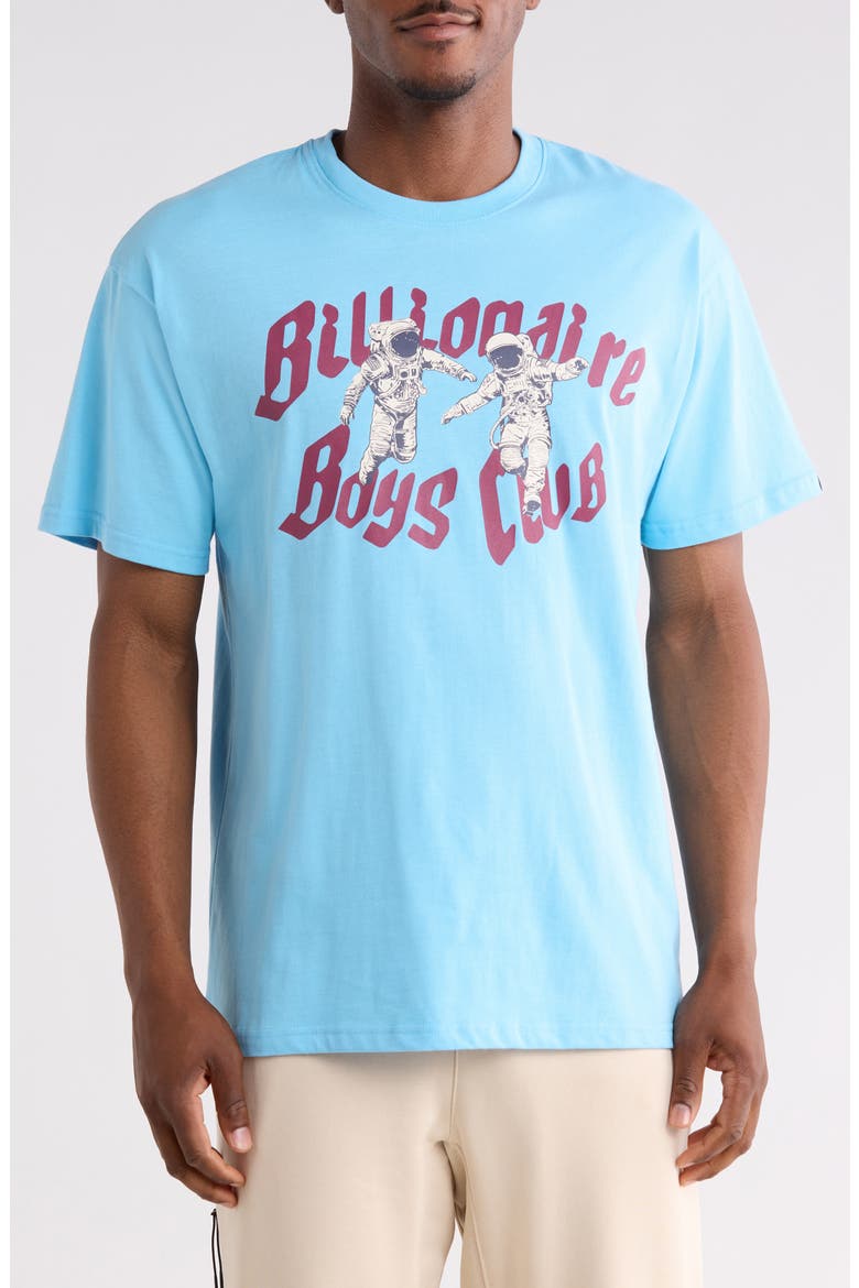 BB Flyers Astronaut Cotton Graphic T-Shirt, Main, color, BALTIC SEA