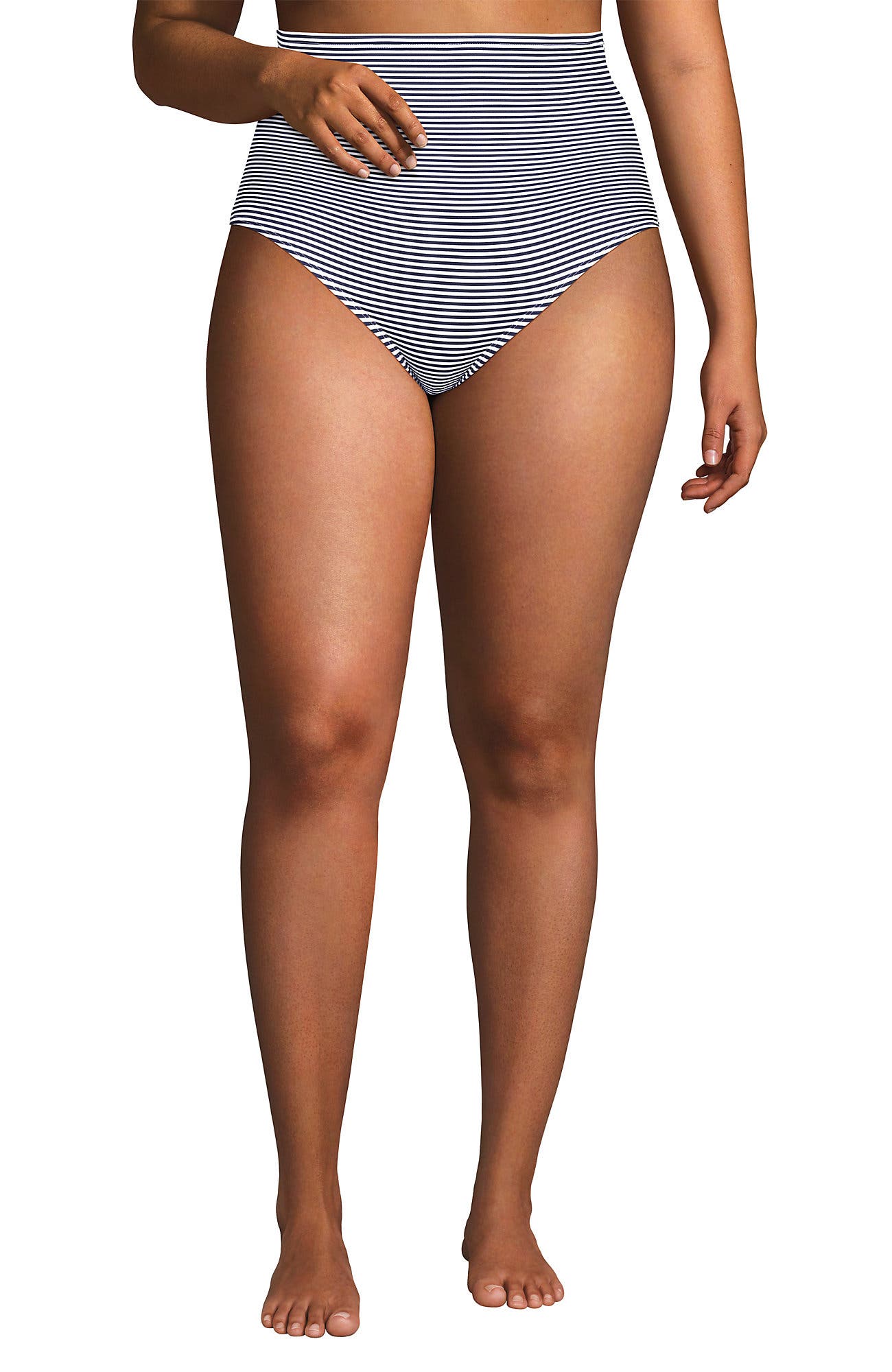 selected Deep Sea Navy Mini Stripe