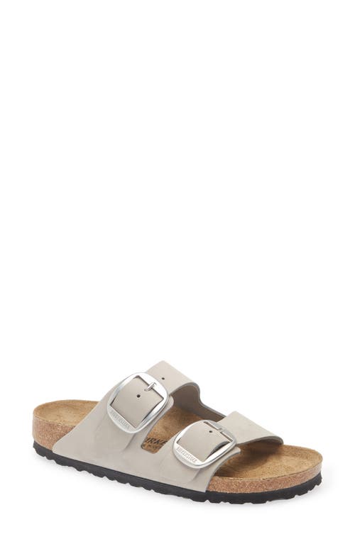 Birkenstock Arizona Big Buckle Slide Sandal In Gray