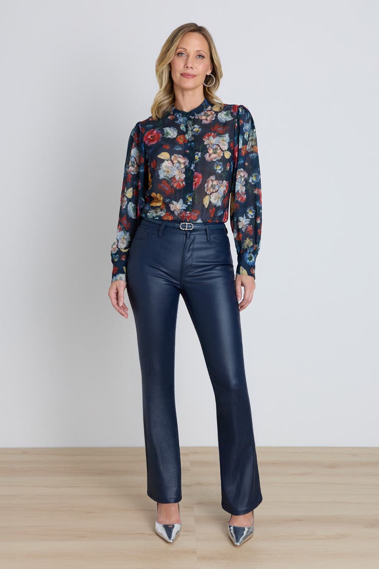 Colette Blouse, Alternate, color, Midnight Garden
