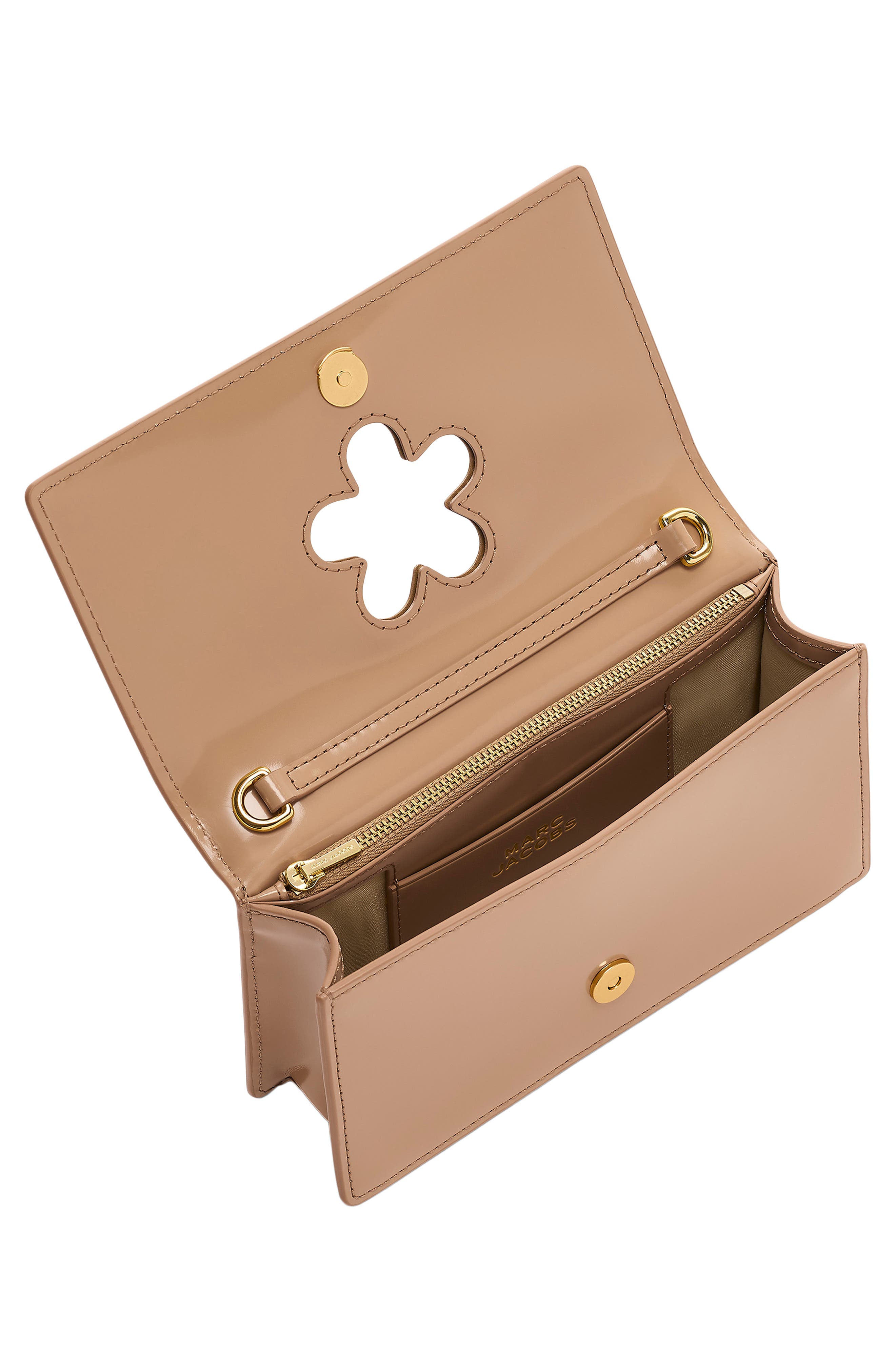 Marc Jacobs The Glam Mirror Mini Bag, Alternate, color, Camel